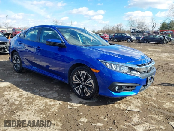 2017 Honda Civic EX-T with VIN 19XFC1E33HE028257, listed as a IAAI auction lot 41395356 with 51,154 mi miles and . Bid and sale history available at DreamBid. Image 1.