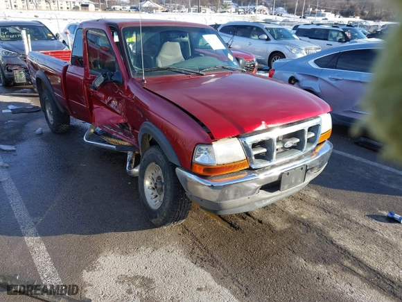 1999 Ford Ranger XLT with VIN 1FTZR15X1XTA90177, listed as a IAAI auction lot 41328368 with 360,832 mi miles. Bid and sale history available at carsss.com. Image 1.