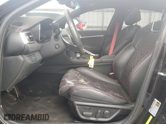 2022 Genesis G70 3.3T z VIN KMTG54TE5NU102507, wystawiony jako Copart lot #43708805 z przebiegiem 25 474 mil mil oraz Szkoda całkowita • Salvage title. Historia ofert i sprzedaży dostępna na DreamBid. Obrazek 7.