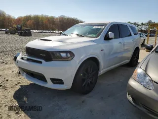2018 Dodge Durango SRT with VIN 1C4SDJGJ1JC341666, listed as a Copart auction lot 51927205 with 86,585 mi miles and Salvage title. Bid and sale history available at DreamBid. Image 1.