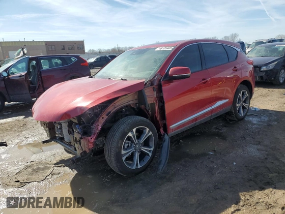 2024 Acura RDX w/Advance Package with VIN 5J8TC2H77RL016632, listed as a Copart auction lot 46135405 with 7,253 mi miles and Clean Title. Bid and sale history available at carsss.com. Image 1.