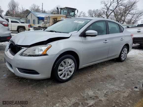 2014 Nissan Sentra SR with VIN 3N1AB7AP6EY224036, listed as a Copart auction lot 41461115 with 151,568 mi miles and Salvage Title. Bid and sale history available at carsss.com. Image 1.