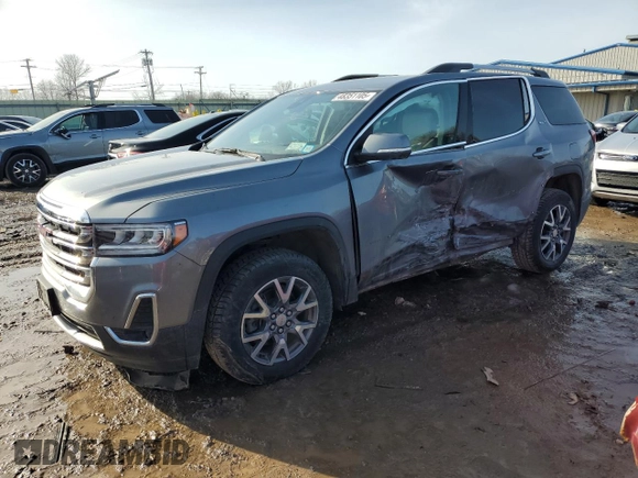 2022 GMC Acadia SLT with VIN 1GKKNUL48NZ145049, listed as a Copart auction lot 48351105 with 28,848 mi miles and Salvage title. Bid and sale history available at DreamBid. Image 1.