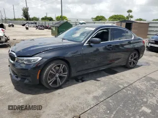 2021 BMW 3 Series 330i with VIN 3MW5R1J0XM8C21971, listed as a Copart auction lot 60659725 with 36,023 mi miles and Salvage title. Bid and sale history available at DreamBid. Image 1.