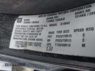 2008 Chevrolet Colorado LT w/1LT with VIN 1GCCS13E188116342, listed as a IAAI auction lot 41767422 with 229,074 mi miles. Bid and sale history available at carsss.com. Image 9.