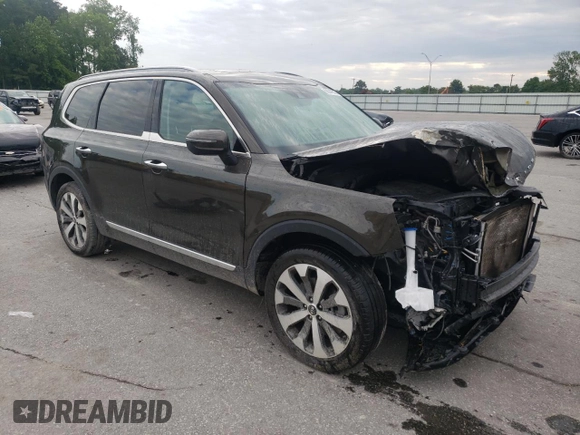 2020 Kia Telluride S z VIN 5XYP64HC0LG054917, wystawiony jako Copart lot #55049535 z przebiegiem 84 575 mil mil oraz Szkoda całkowita • Salvage title. Historia ofert i sprzedaży dostępna na DreamBid. Obrazek 4.
