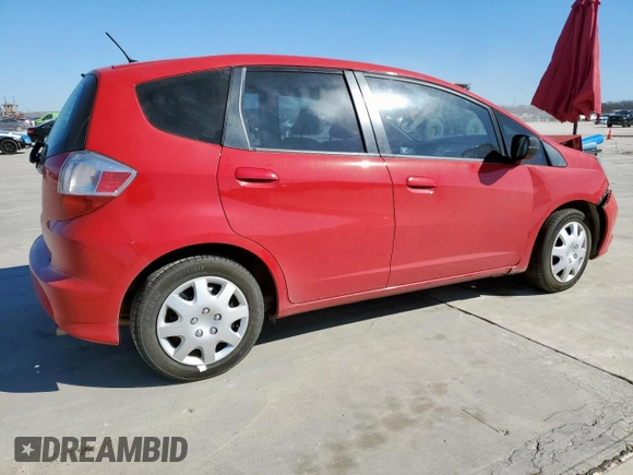 2013 Honda Fit with VIN JHMGE8H39DC076963, listed as a Copart auction lot 44442645 with 61,639 mi miles and Salvage Title. Bid and sale history available at carsss.com. Image 3.