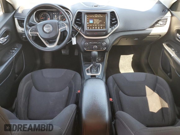 2015 Jeep Cherokee Latitude with VIN 1C4PJLCS0FW707387, listed as a Copart auction lot 48953465 with 140,965 mi miles and Salvage Title. Bid and sale history available at carsss.com. Image 8.