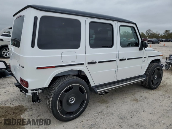 2024 Mercedes-Benz G 63 AMG with VIN W1NYC7HJ7RX507748, listed as a Copart auction lot 84663444 with 87 mi miles and Salvage Title. Bid and sale history available at DreamBid. Image 3.