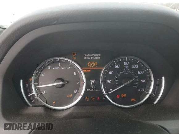 2019 Acura TLX with VIN 19UUB1F39KA001889, listed as a Copart auction lot 89307295 with 65,647 mi miles and Salvage Title. Bid and sale history available at carsss.com. Image 9.