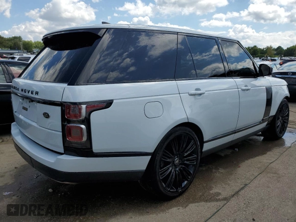2018 Land Rover Range Rover HSE with VIN SALGS2RK0JA512337, listed as a Copart auction lot 65548704 with 64,384 mi miles and Salvage title. Bid and sale history available at DreamBid. Image 3.