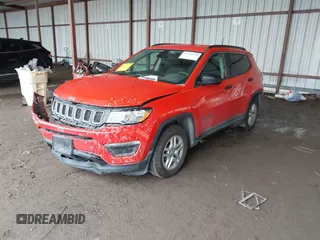 2019 Jeep Compass Sport z VIN 3C4NJCAB2KT676721, wystawiony jako IAAI lot #42116610 z przebiegiem 130 701 mil mil oraz . Historia ofert i sprzedaży dostępna na DreamBid. Obrazek 17.