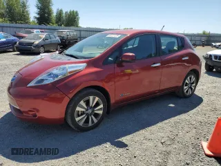 2013 Nissan LEAF SV with VIN 1N4AZ0CP8DC402412, listed as a Copart auction lot 64121125 with 36,665 mi miles and Salvage title. Bid and sale history available at DreamBid. Image 1.