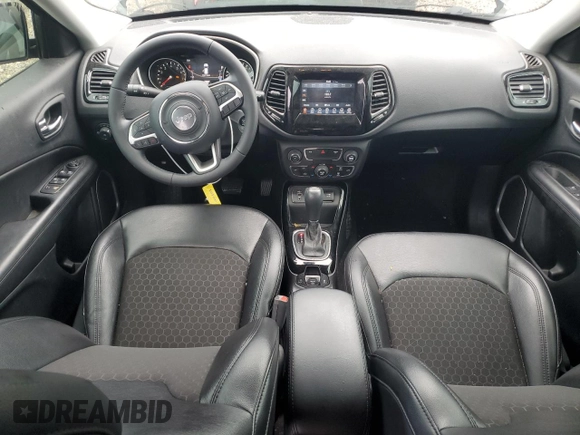 2019 Jeep Compass Altitude with VIN 3C4NJCBB4KT715498, listed as a Copart auction lot 60856305 with 55,307 mi miles and Salvage title. Bid and sale history available at DreamBid. Image 8.