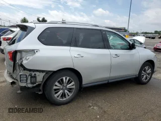 2019 Nissan Pathfinder SV z VIN 5N1DR2MM5KC637088, wystawiony jako Copart lot #55981835 z przebiegiem 104 826 mil mil oraz Szkoda całkowita • Salvage title. Historia ofert i sprzedaży dostępna na DreamBid. Obrazek 3.