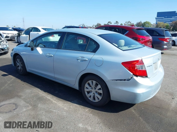 2012 Honda Civic LX with VIN 2HGFB2F58CH560126, listed as a IAAI auction lot 42097094 with 149,921 mi miles and . Bid and sale history available at DreamBid. Image 3.