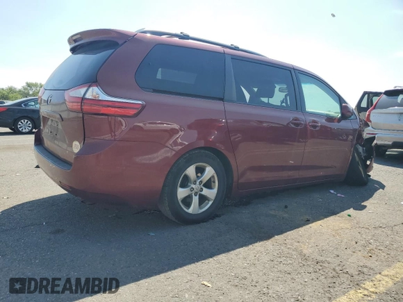 2017 Toyota Sienna LE Auto Access Seat with VIN 5TDKZ3DC7HS791480, listed as a Copart auction lot 68113304 with 130,258 mi miles and Salvage Title. Bid and sale history available at carsss.com. Image 3.