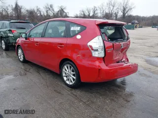 2012 Toyota Prius v Two with VIN JTDZN3EU3C3012636, listed as a IAAI auction lot 41485685 with 186,053 mi miles. Bid and sale history available at carsss.com. Image 3.