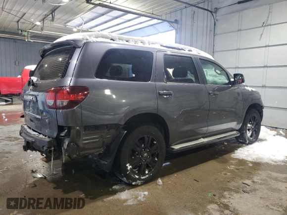 2018 Toyota Sequoia SR5 with VIN 5TDBY5G16JS157043, listed as a Copart auction lot 44807395 with 109,526 mi miles and Salvage Title. Bid and sale history available at carsss.com. Image 3.