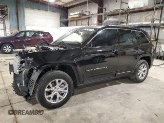 2022 Jeep Grand Cherokee Limited with VIN 1C4RJHBG8N8593788, listed as a Copart auction lot 59116135 with 25,321 mi miles and Salvage title. Bid and sale history available at DreamBid. Image 1.