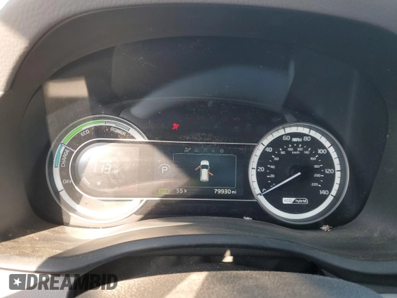 2017 Kia Niro Touring Launch Edition with VIN KNDCC3LC2H5101597, listed as a Copart auction lot 43208055 with 79,930 mi miles and Salvage Title. Bid and sale history available at carsss.com. Image 9.