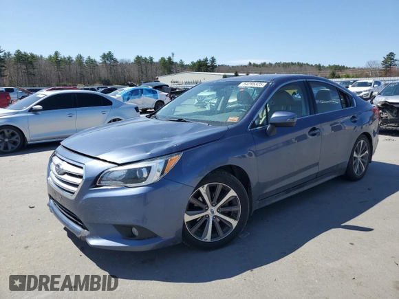 2016 Subaru Legacy Limited with VIN 4S3BNBN66G3047481, listed as a Copart auction lot 54295325 with 91,551 mi miles and Salvage title. Bid and sale history available at DreamBid. Image 1.