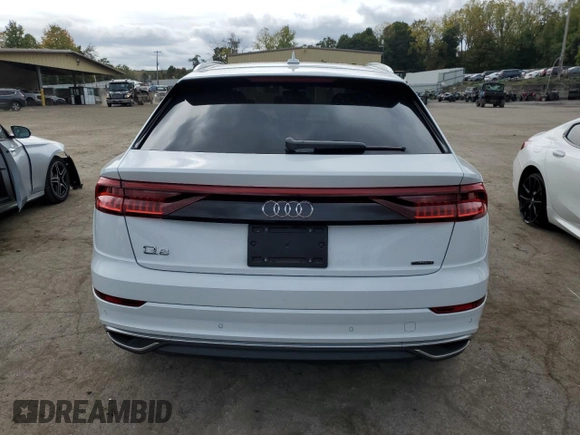 2023 Audi Q8 Premium Plus with VIN WA1BVBF19PD001070, listed as a Copart auction lot 73720044 with 14,747 mi miles and Non repairable. Bid and sale history available at DreamBid. Image 6.