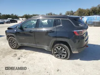 2019 Jeep Compass Trailhawk with VIN 3C4NJDDBXKT629955, listed as a Copart auction lot 47613695 with 113,820 mi miles and Salvage Title. Bid and sale history available at DreamBid. Image 2.
