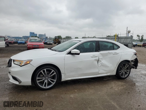 2020 Acura TLX Technology with VIN 19UUB3F46LA002150, listed as a Copart auction lot 59041975 with 106,890 mi miles and Salvage title. Bid and sale history available at DreamBid. Image 1.