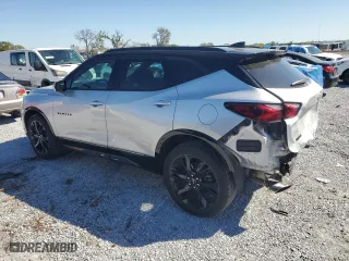 2022 Chevrolet Blazer RS with VIN 3GNKBERS7NS151817, listed as a Copart auction lot 47316885 with 19,801 mi miles and Non Repairable. Bid and sale history available at carsss.com. Image 2.