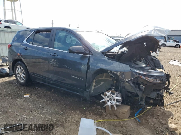2023 Chevrolet Equinox LT with VIN 3GNAXKEG0PS156762, listed as a Copart auction lot 55434295 with 36,898 mi miles and Salvage title. Bid and sale history available at DreamBid. Image 4.
