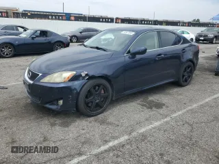 2006 Lexus IS 350 with VIN JTHBE262665006846, listed as a Copart auction lot 58867885 with 191,208 mi miles and Salvage title. Bid and sale history available at DreamBid. Image 1.