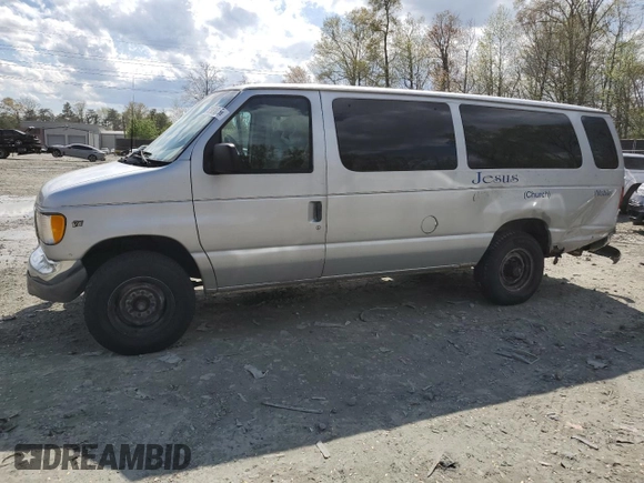 2001 Ford Econoline Passenger XL with VIN 1FBSS31L11HA59921, listed as a Copart auction lot 52931085 with 162,323 mi miles and Salvage title. Bid and sale history available at DreamBid. Image 1.