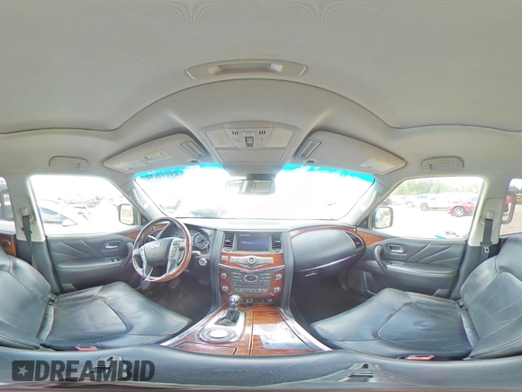 2017 Infiniti QX80 with VIN JN8AZ2NFXH9643163, listed as a Copart auction lot 54814805 with 199,586 mi miles and Salvage title. Bid and sale history available at DreamBid. Image 16.