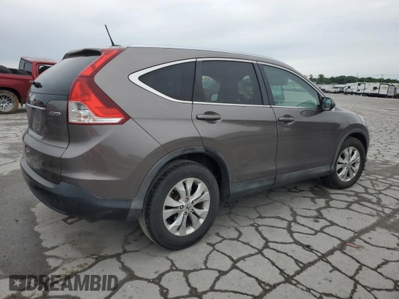 2012 Honda CR-V EX-L with VIN 5J6RM4H78CL051182, listed as a Copart auction lot 56138355 with 126,129 mi miles and Salvage title. Bid and sale history available at DreamBid. Image 3.