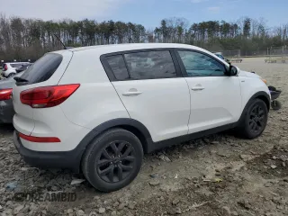 2015 Kia Sportage LX with VIN KNDPBCACXF7682520, listed as a Copart auction lot 51099855 with 202,655 mi miles and Salvage Title. Bid and sale history available at carsss.com. Image 3.