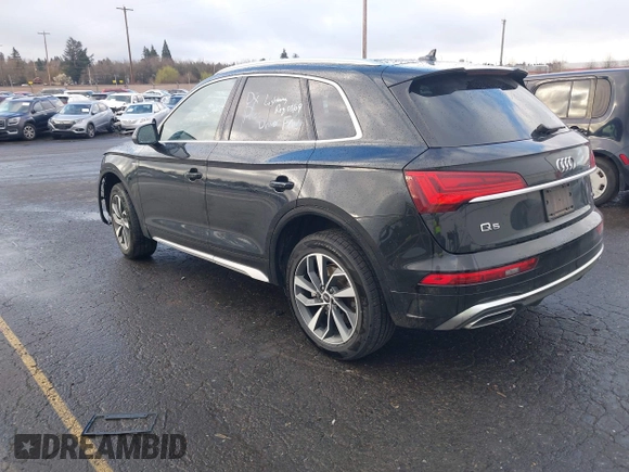 2024 Audi Q5 S line Premium Plus with VIN WA1EAAFY4R2034203, listed as a IAAI auction lot 41788489 with 33,966 mi miles. Bid and sale history available at carsss.com. Image 3.