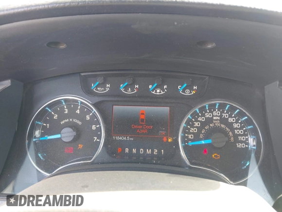 2014 Ford F-150 XL with VIN 1FTFX1EF2EKE26115, listed as a IAAI auction lot 41949049 with 118,404 mi miles. Bid and sale history available at carsss.com. Image 7.