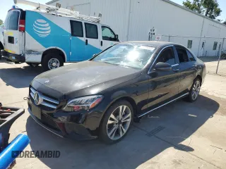2019 Mercedes-Benz C 300 z VIN WDDWF8DB1KR483148, wystawiony jako Copart lot #56566925 z przebiegiem Nie podano mil oraz Tytuł czysty. Historia ofert i sprzedaży dostępna na DreamBid. Obrazek 1.