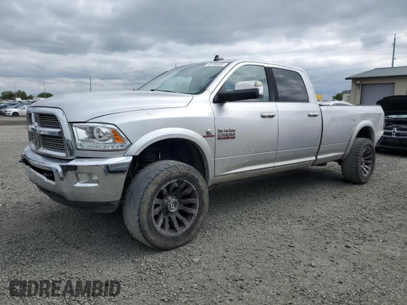 2014 Ram 2500 Laramie with VIN 3C6UR5KL1EG213660, listed as a Copart auction lot 53750055 with 267,667 mi miles and Salvage title. Bid and sale history available at DreamBid. Image 1.