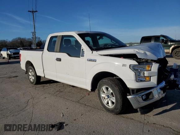 2017 Ford F-150 XL with VIN 1FTEX1CF4HKC30650, listed as a Copart auction lot 43618595 with 51,365 mi miles and Clean Title. Bid and sale history available at carsss.com. Image 4.
