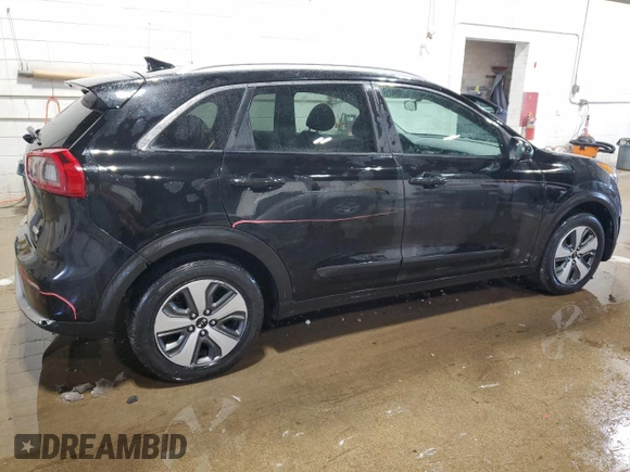 2018 Kia Niro LX with VIN KNDCB3LC8J5124228, listed as a Copart auction lot 47780205 with 107,629 mi miles and Salvage Title. Bid and sale history available at carsss.com. Image 3.