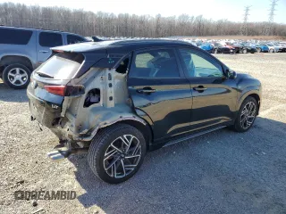 2023 Hyundai Kona N Line with VIN KM8K33A33PU943766, listed as a Copart auction lot 42802485 with 29,280 mi miles and Salvage Title. Bid and sale history available at carsss.com. Image 3.