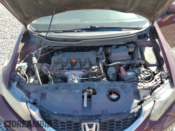 2014 Honda Civic Sedan EX with VIN 19XFB2F81EE080629, listed as a Copart auction lot 49690205 with 105,114 mi miles and Salvage Title. Bid and sale history available at carsss.com. Image 12.
