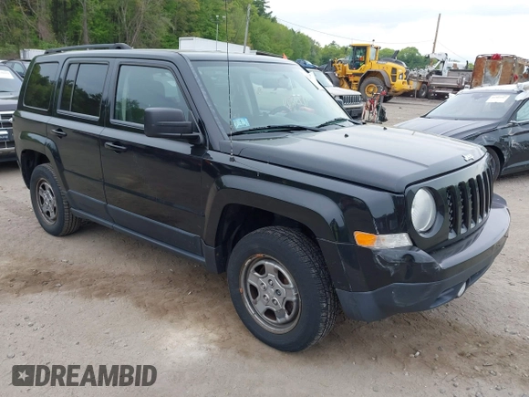 2014 Jeep Patriot Sport with VIN 1C4NJRBB3ED879757, listed as a IAAI auction lot 42241511 with 126,135 mi miles and . Bid and sale history available at carsss.com. Image 1.