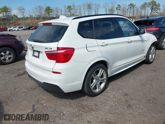 2014 BMW X3 xDrive35i with VIN 5UXWX7C59E0E76908, listed as a IAAI auction lot 41988012 with 83,572 mi miles and . Bid and sale history available at DreamBid. Image 4.