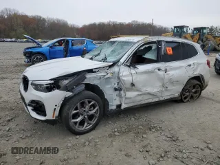 2021 BMW X3 xDrive30i with VIN 5UXTY5C08M9F38091, listed as a Copart auction lot 52566775 with Not Provided miles and Salvage Title. Bid and sale history available at DreamBid. Image 1.