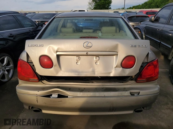2001 Lexus GS 300 with VIN JT8BD69SX10139699, listed as a Copart auction lot 53779615 with 163,423 mi miles and Salvage Title. Bid and sale history available at DreamBid. Image 6.