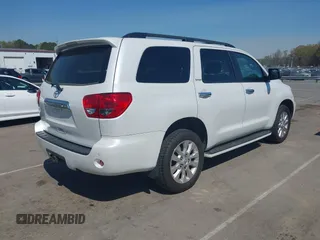 2008 Toyota Sequoia Platinum with VIN 5TDBY67A18S020320, listed as a IAAI auction lot 41918310 with 290,854 mi miles. Bid and sale history available at carsss.com. Image 4.