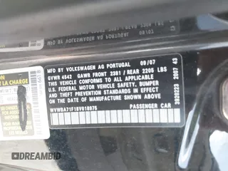 2008 Volkswagen Eos Turbo с VIN WVWBA71F18V018975, выставлен на аукционе IAAI как лот 41704490 с пробегом 145 302 миль миль и . История ставок и продаж доступна на DreamBid. Изображение 9.